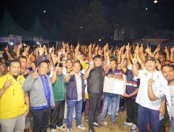 Dihadapan Ribuan Pendukung Paslon KEDAN di Pinangsori, Kiyedi : Membangun Tapteng Tidak Hanya Dengan “Omon-omon”
