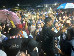 Meski Diguyur Hujan, Pendukung KEDAN Tetap Antusias Hadiri Pengukuhan Tim Pemenangan