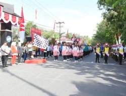Semarak Peringatan HUT RI ke-80, Wali Kota Lepas Lomba Gerak Jalan dan Sepeda Hias